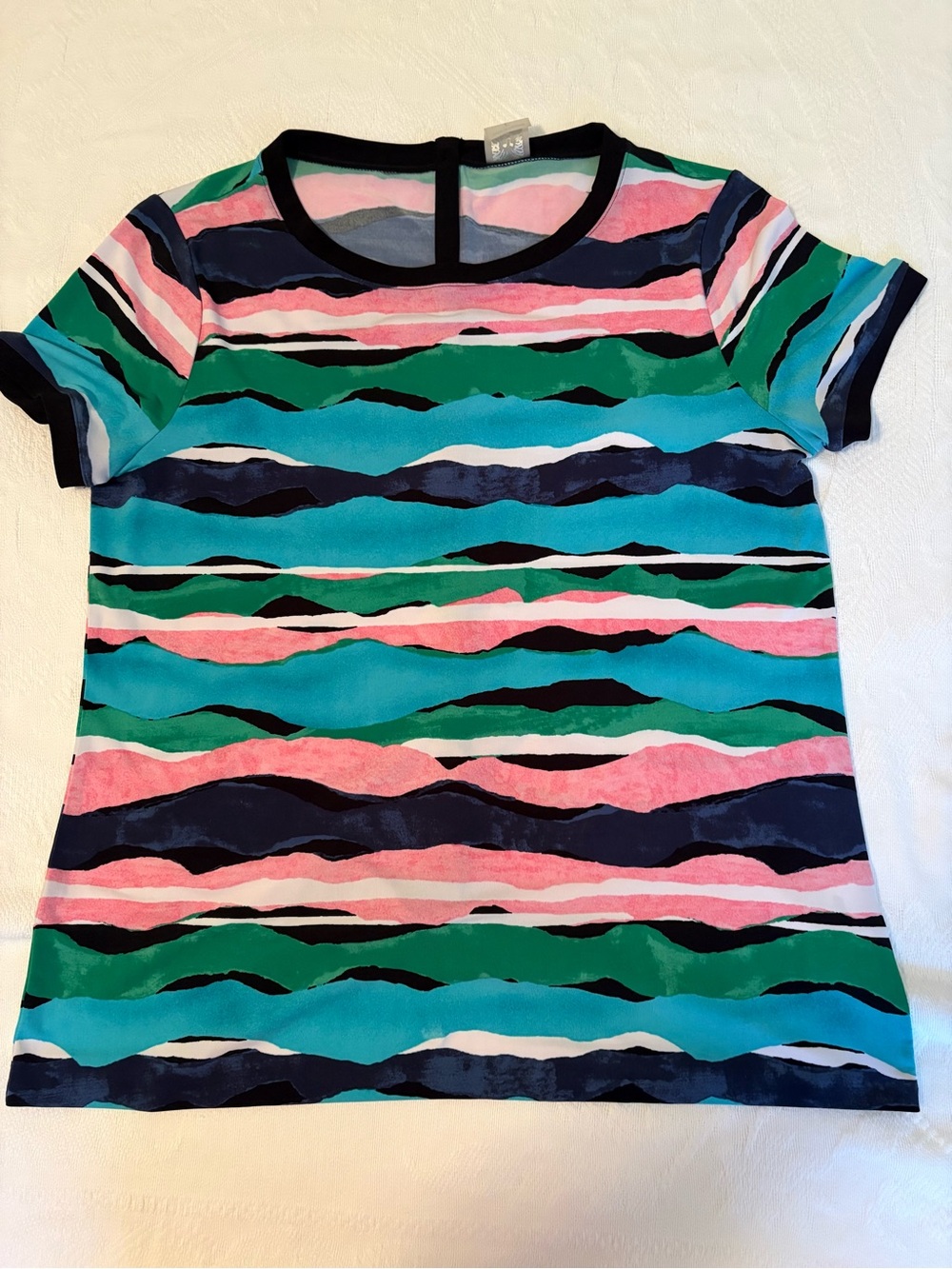 Women's Striped Short-Sleeve Top - Multicolor